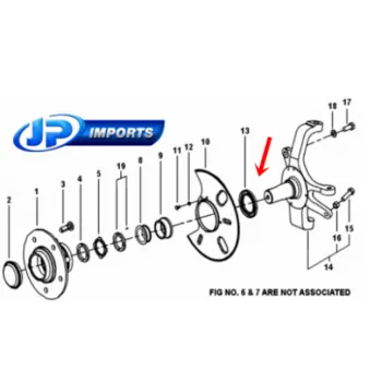 RETENTOR RODA DIANTEIRA MAHINDRA SUV 2.2 SUV 2.6 PICK-UP 2.2 PICK-UP 2.6 0503CA0030N JP000626